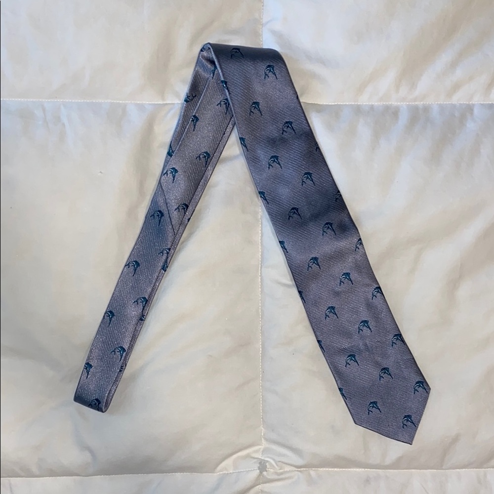 J. Crew Silk Tie with Marlin Print
